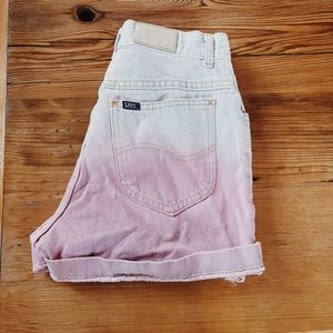 Lee • Vintage Pink Ombre Denim Shorts